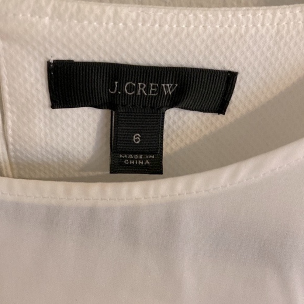 J. Crew white Blouse — Size 6
